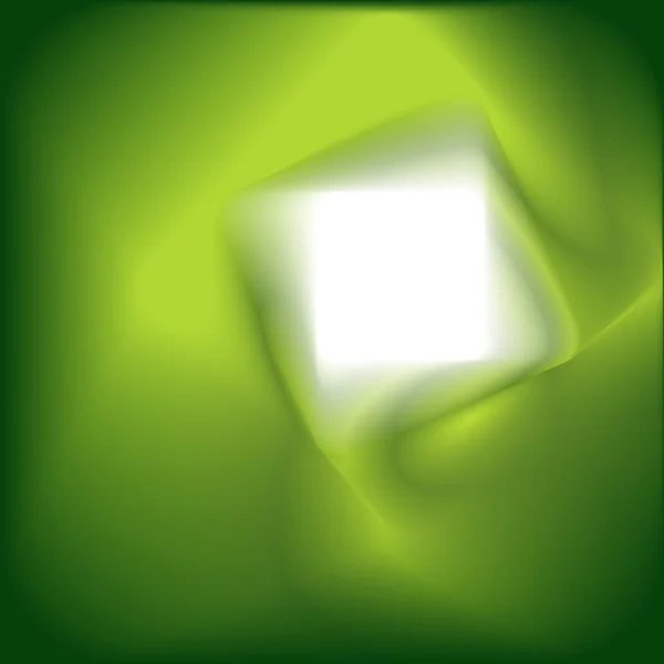 抽象的な緑の正方形の背景 — ストックベクタ