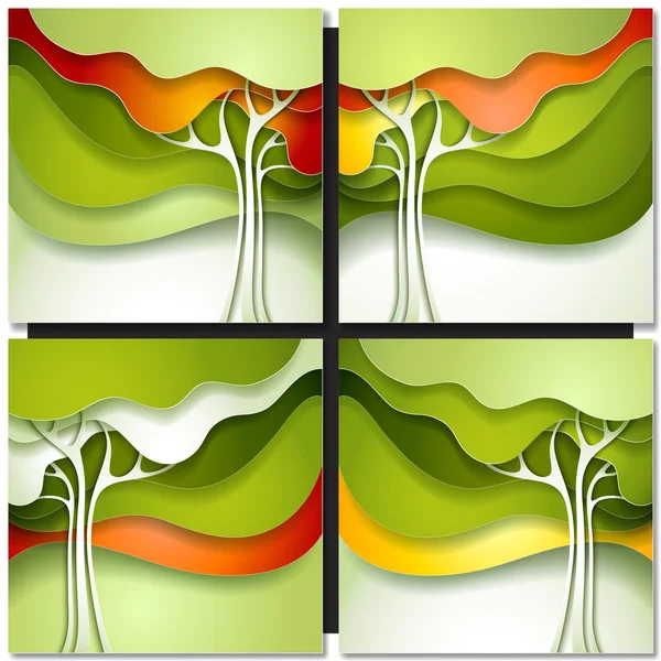 Sommerbaum. — Stockvektor