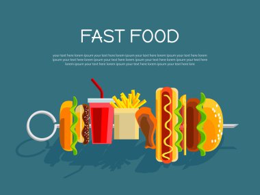 Fast food kavramı afiş