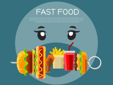 Fast food kavramı afiş