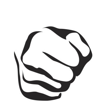 Vektör hat sanat yumruk