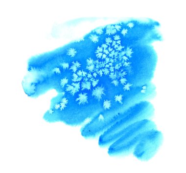 Mavi Noel suluboya arka plan