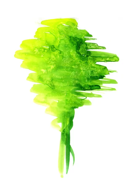 Ilustração abstrata de árvore verde estilizada — Fotografia de Stock