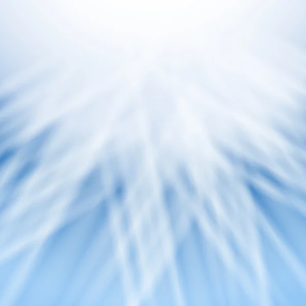 Fondo blanco abstracto con rayos azules centrados — Vector de stock