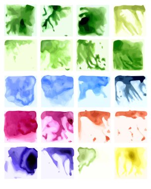 Suluboya kare renkli arka planlar