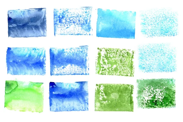 Watercolor square colorful backgrounds — Stock Photo, Image