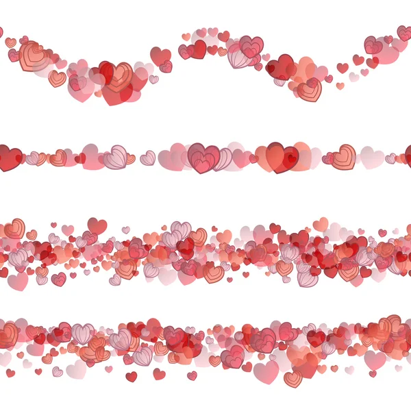 Elementos para el día de San Valentín y tarjeta de boda — Vector de stock