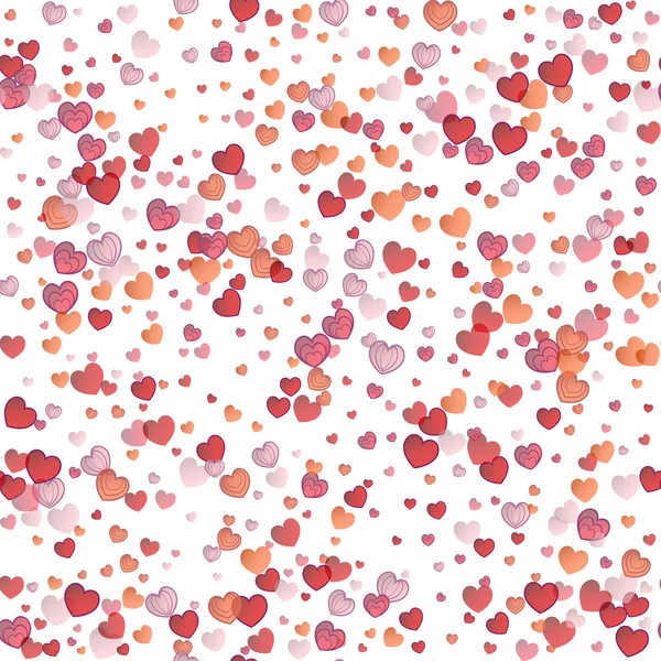 Corazones fondo sin costuras — Vector de stock