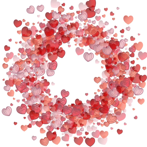 Día de San Valentín vector fondo con corazón — Archivo Imágenes Vectoriales