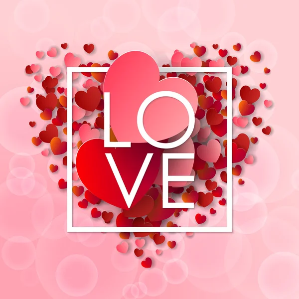 Happy valentines day and weeding background — Stock Vector