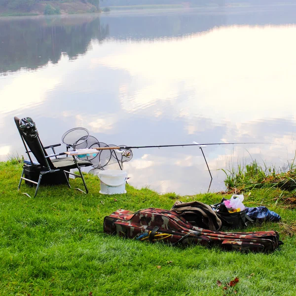 Utrustat ställe för fiske — Stockfoto