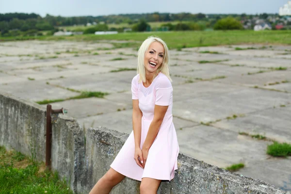 Positive happy hipster girl — Foto de Stock