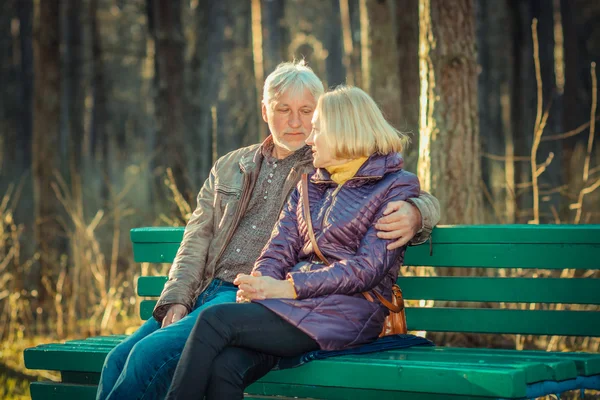 Portrait of beautiful elderly couple — Stock Photo, Image