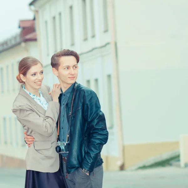 Stylish young couple — Stock Photo, Image