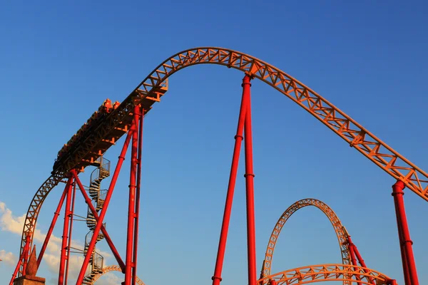 Roller coaster extreme Stock Photo