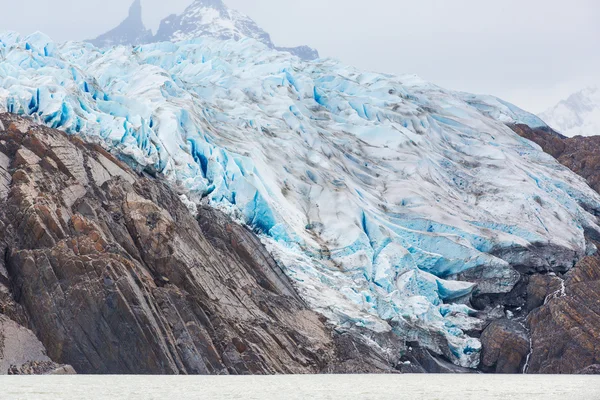 Glaciären grå i chile — Stockfoto