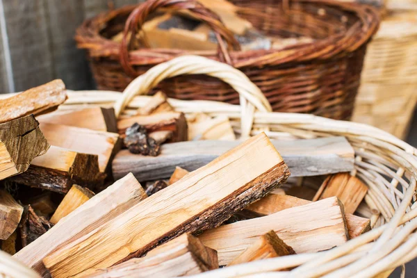 Pile of wooden logs — Stock Photo, Image