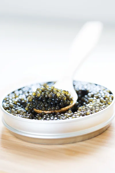 Close-up de caviar preto — Fotografia de Stock