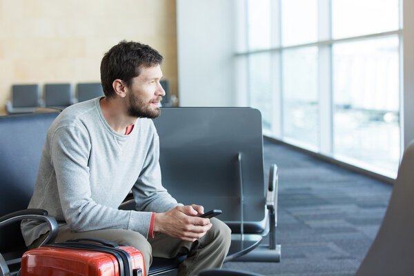 man working at airport