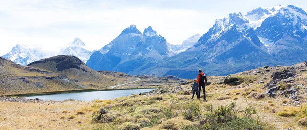 Famille sur la patagonie — Photo