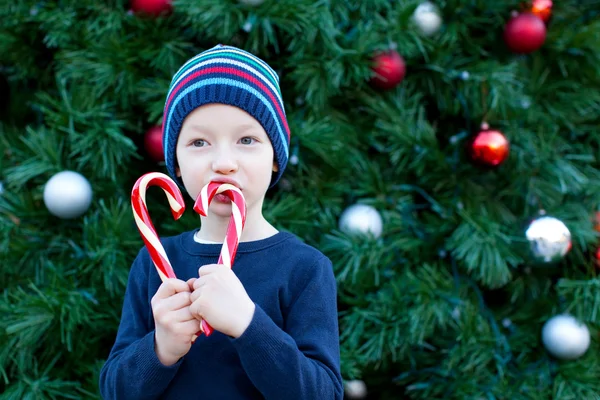 Menino no Natal — Fotografia de Stock