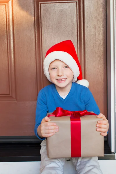 Kid at christmas time — Stock Photo, Image