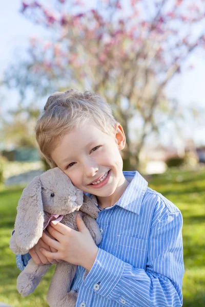 Boy at easter time — Stock Photo, Image