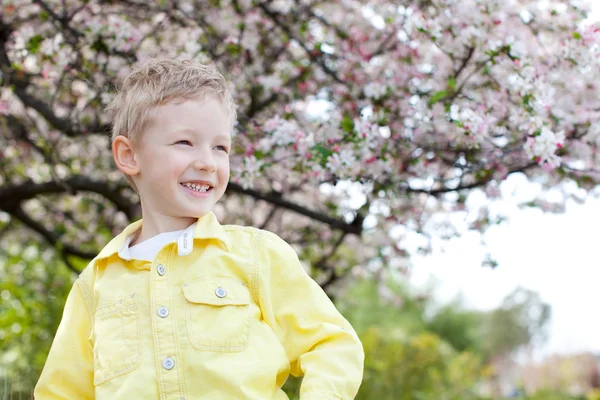 Niño en primavera — Foto de Stock