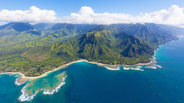 Kauai havadan görünümü