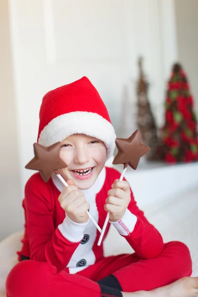 Kid at christmas — Stock Photo, Image