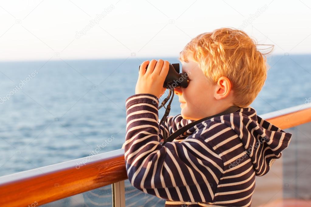 boy with binoculars