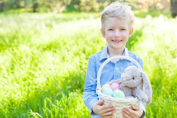 Boy and easter theme — Stock Photo, Image