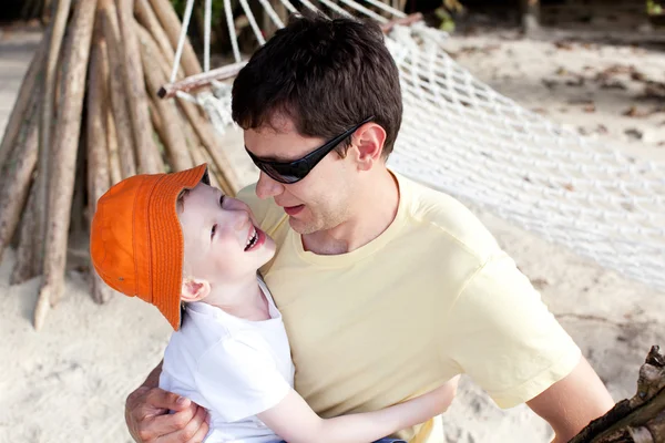 Father and son together — Stock Photo, Image