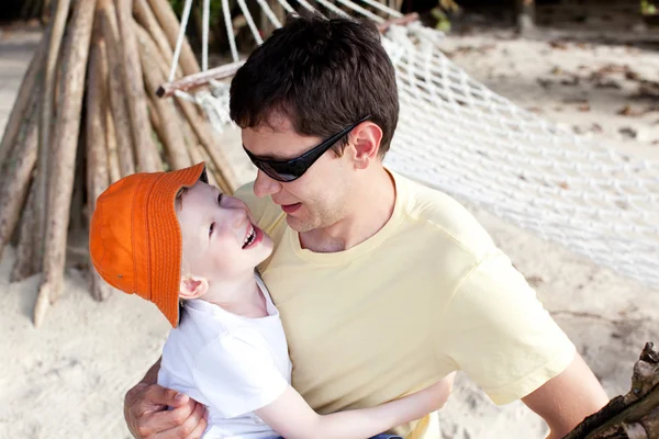 Padre e figlio insieme — Foto Stock