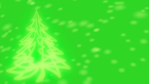 Grüner Weihnachtsbaum — Stockvideo