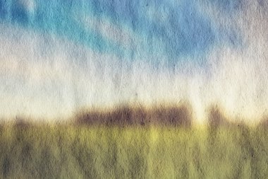 alan ve gökyüzü illüstrasyon