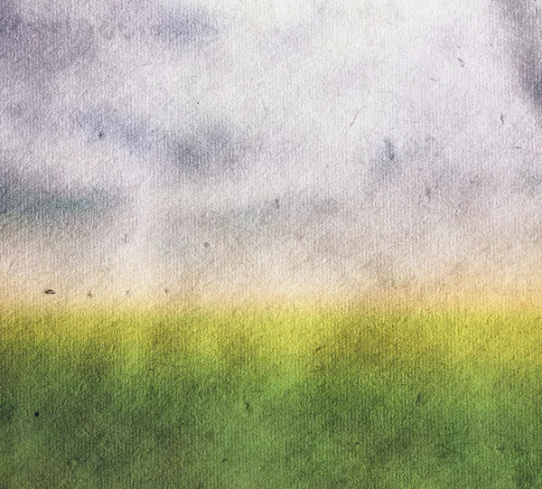 Field and sky illustration — Stock Photo, Image