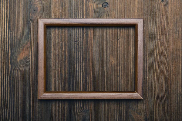 Wooden photo frame — Stock Photo, Image