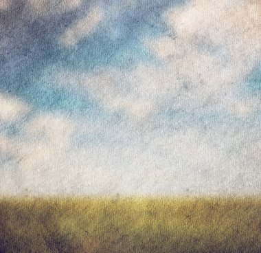 alan ve gökyüzü illüstrasyon