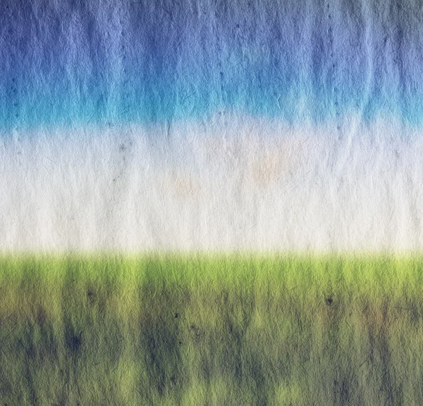 Field and sky illustration — Stock Photo, Image