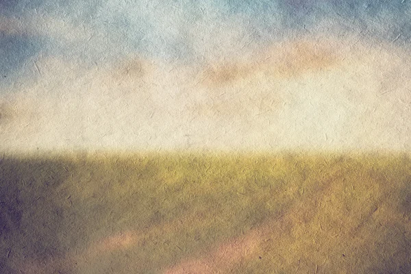 Field and sky illustration — Stock Photo, Image