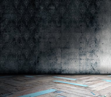 duvar kağıdı ile boş iç