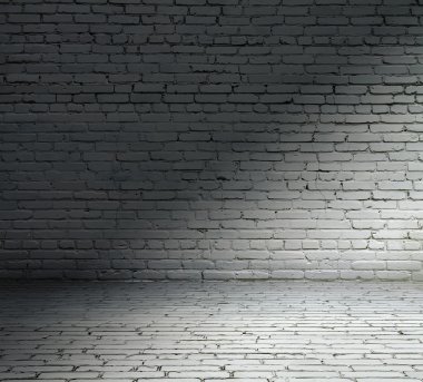 Tuğla duvarlı eski oda