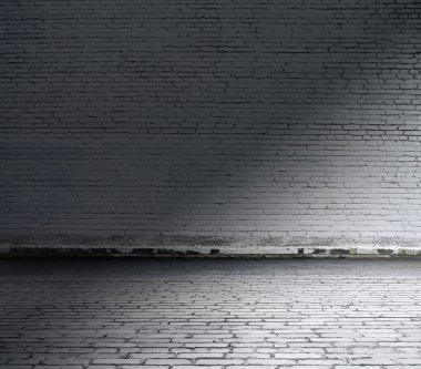 Tuğla duvarlı eski oda