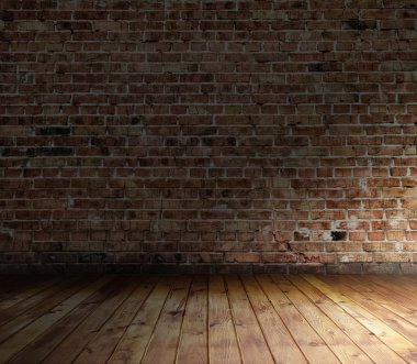 Tuğla duvarlı eski oda