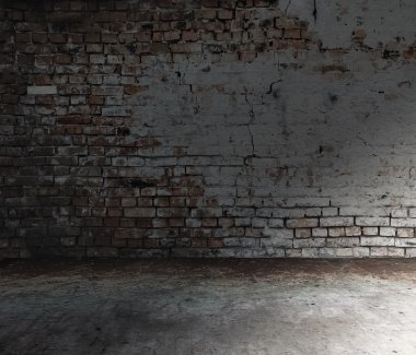Tuğla duvarlı eski oda