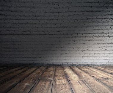 Tuğla duvarlı eski oda