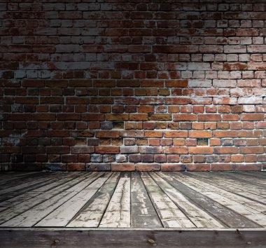 Tuğla duvarlı eski oda