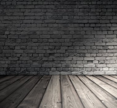 Tuğla duvarlı eski oda