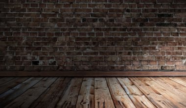 Tuğla duvarlı eski oda